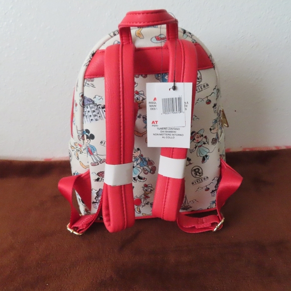 Disney Parks Loungefly Disney Riviera Resort & Spa Mini Backpack New - Picture 5 of 10